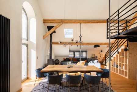 Shaw salle  � manger et escalier